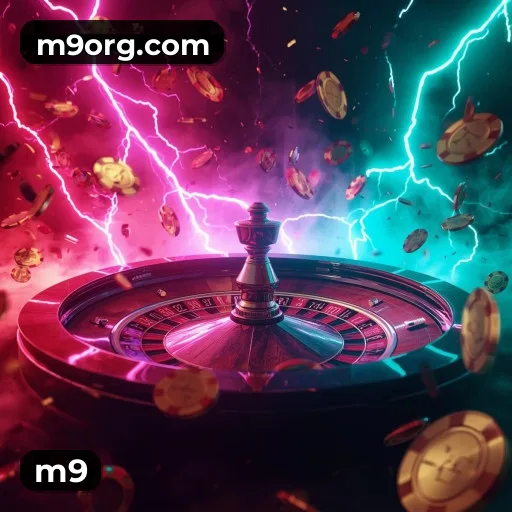 m9 App home screen with mobile slots and casino categories